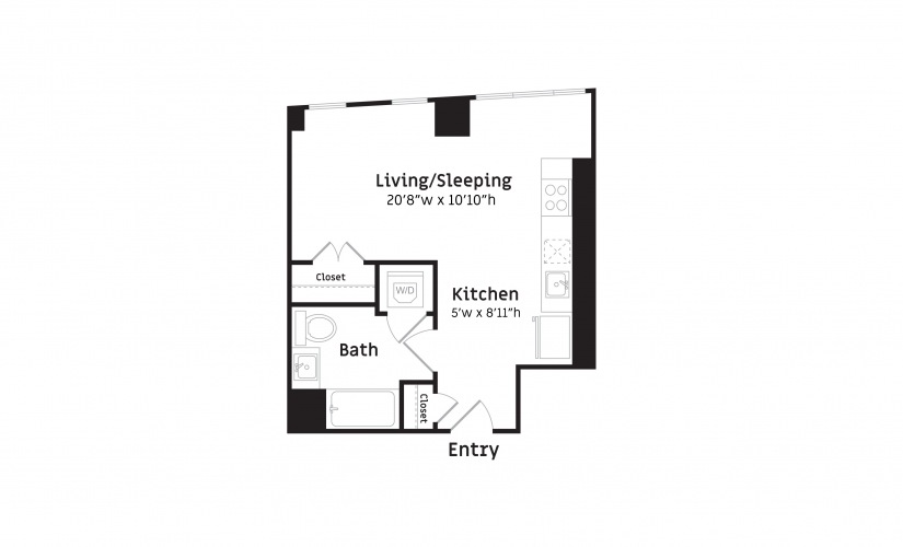 Studio S1 Floorplan
